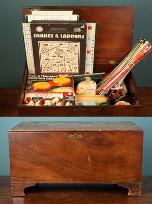 Lot 250 - An antique mahogany box