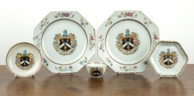 Lot 156 - Small group of armorial pieces Chinese,...