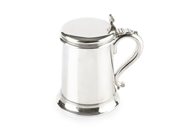 Lot 656 - A mid Victorian silver tankard, the plain...