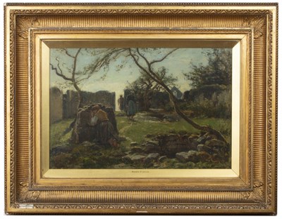 Lot 579 - Mark Fisher (1841-1923) A poignant moment,...