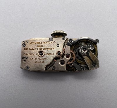 Lot 119 - A diamond set cocktail watch by Longines, the...