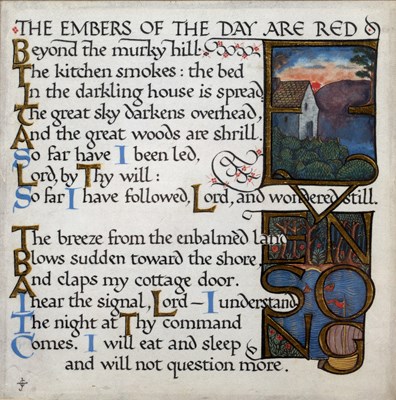 Lot 214 - Edward Johnston (1872-1944) 'The Embers of the...