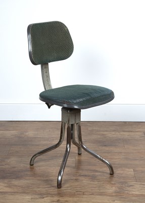 Lot 23 - Evertaut industrial factory stool or chair,...