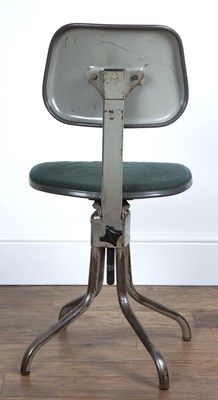 Lot 23 - Evertaut industrial factory stool or chair,...