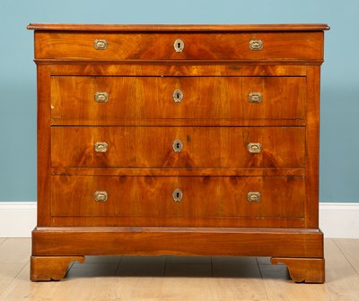 Lot 166 - A 19th century Continental commode, walnut...