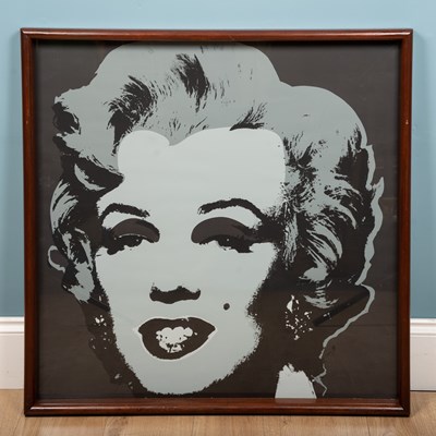 Lot 19 - A large 'Marilyn' Andy Warhol style print, in...