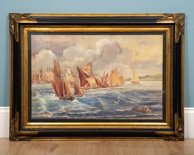 Lot 12 - A marine seascape in the manner of Thomas Bush...