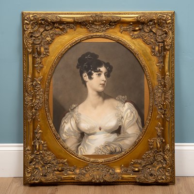 Lot 18 - One portrait depicting the Countess Grosvenor,...