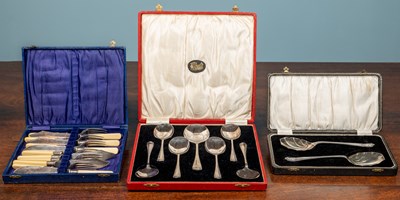 Lot 10 - Three boxes of cutlery to include a W. F...