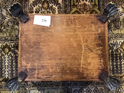 Lot 229 - A Regency satinwood penwork sewing box...