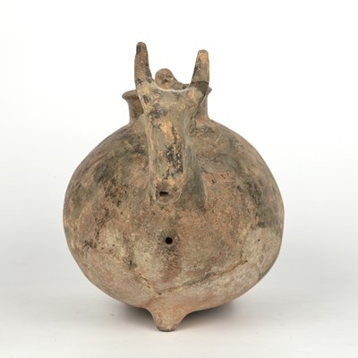 Lot 254 - A pre-Columbian pottery vessel in the form of...