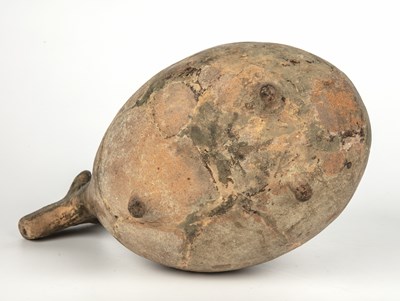 Lot 254 - A pre-Columbian pottery vessel in the form of...