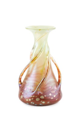 Lot 713 - Loetz Vase, circa 1902 lustre glass, may-green...