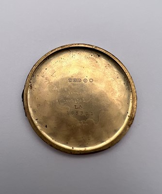Lot 305 - A 9ct gold cased wristwatch, the circular dial...