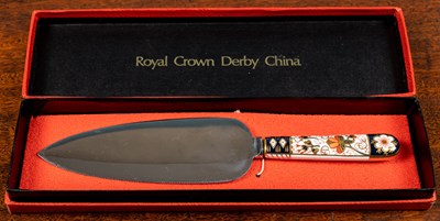 Lot 23 - Three boxes of Royal Crown Derby cutlery,...