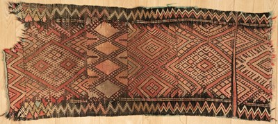 Lot 317 - A small Moroccan runner, 115cm x 50cm