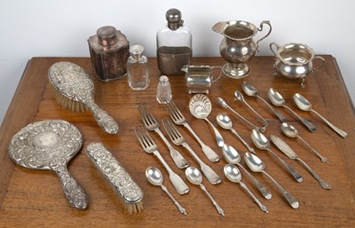 Lot 176 - Collection of miscellaneous silver and silver...