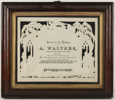 Lot 142 - An 18th century bronze grave plaque dated 1742,...
