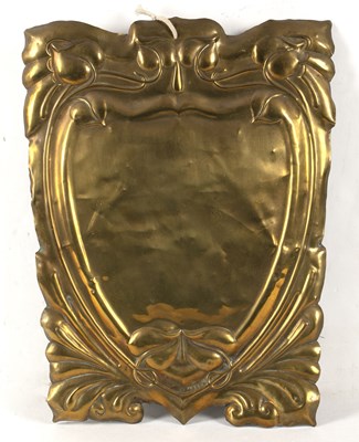 Lot 142 - An 18th century bronze grave plaque dated 1742,...
