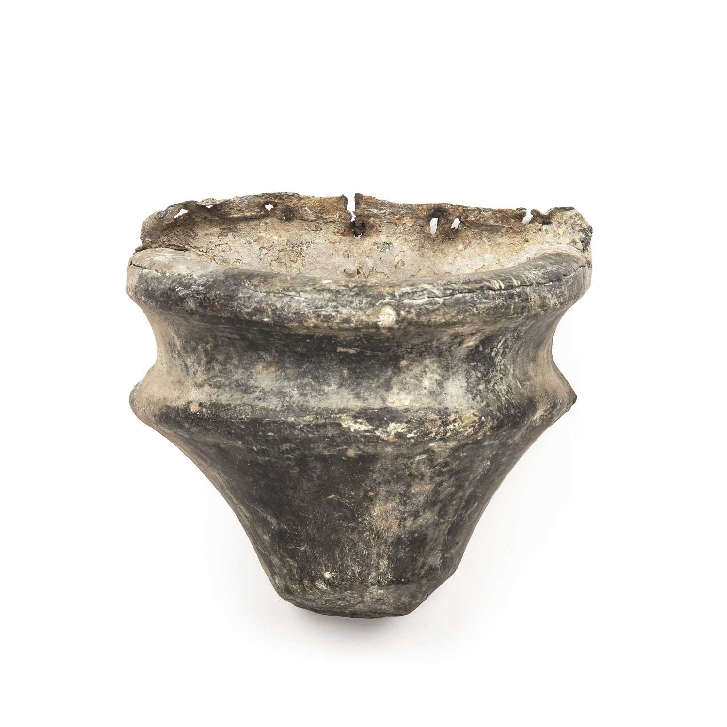 Lot 273 - An antique Italian lead font front, 17cm wide,...