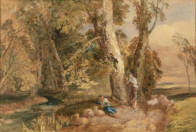 Lot 269 - Circle of David Bates (1840/41-1921) A wooded...