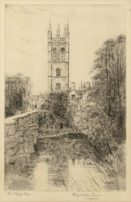 Lot 15 - Edward and Michelango Rooker 'Magdalen College,...
