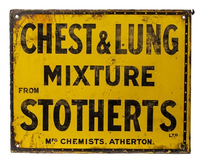 Lot 140 - An early 20th century enamelled advertising...