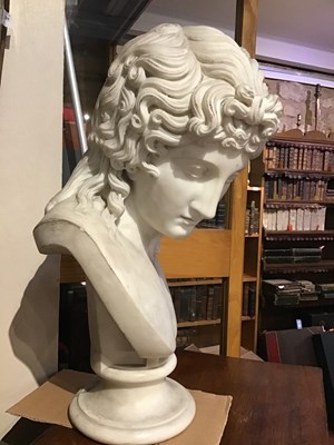 Lot 332 - After the Antique: A 19th century head and...