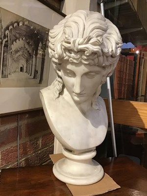 Lot 332 - After the Antique: A 19th century head and...