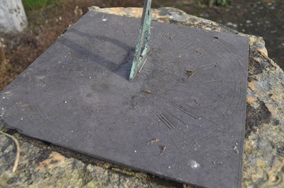 Lot 1148 - A Regency Coade stone sundial
