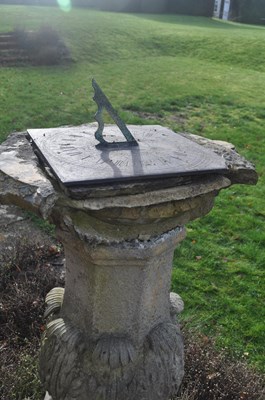 Lot 1148 - A Regency Coade stone sundial