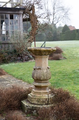 Lot 1148 - A Regency Coade stone sundial