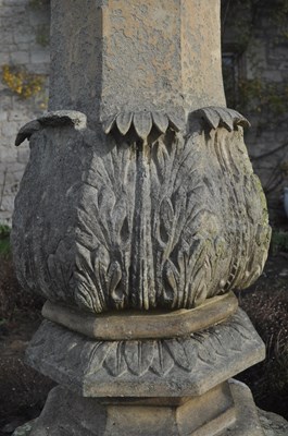Lot 1148 - A Regency Coade stone sundial