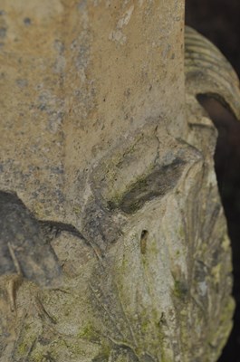 Lot 1148 - A Regency Coade stone sundial