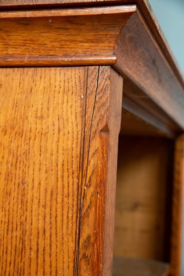 Lot 554 - A Victorian oak library bookcase