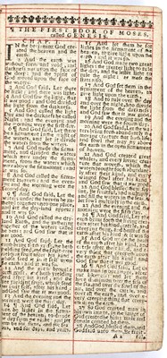Lot 522 - An early 18th century miniature Bible with...