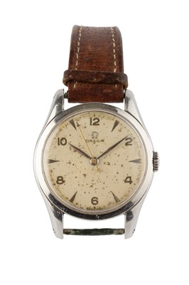 Lot 211 - A stainless steel cased wristwatch by Omega,...