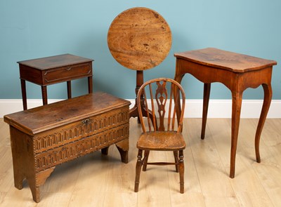 Lot 266 - Three tables to include: a mahogany card table...