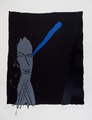 Lot 465 - Bruce McLean (b.1944) Head and Ladder (black),...