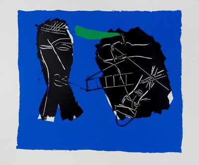 Lot 19 - Bruce McLean (b.1944) Head with Green Smoke...