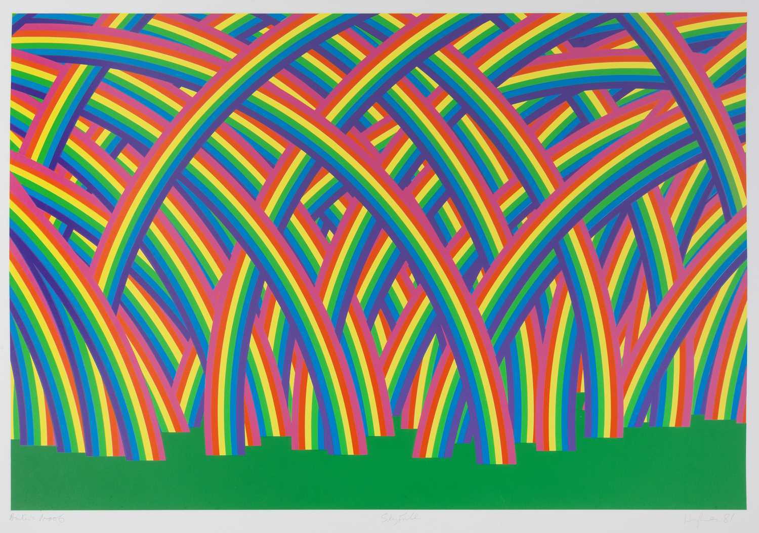 Lot 468 - Patrick Hughes (b.1939) Sky Full, 1981 printer'...