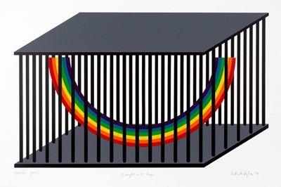 Lot 46 - Patrick Hughes (b.1939) Caught in a Cage, 1979...