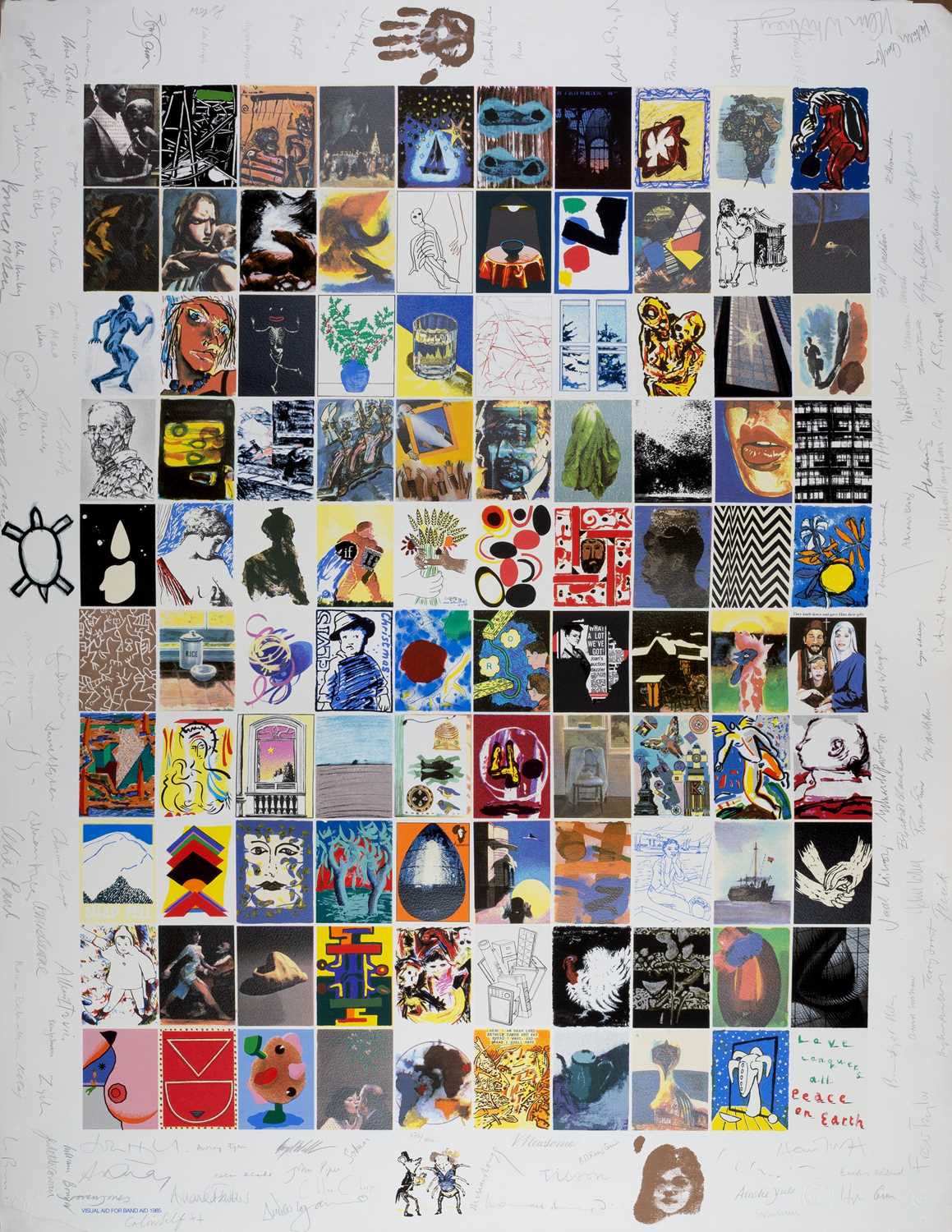 Lot 26 - Band Aid Visual Aid For Band Aid, 1985 No.110...