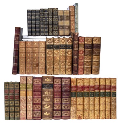 Lot 551 - Fine Bindings:- A collection of c40 leather...