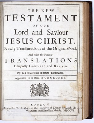 Lot 585 - A Queen Anne Book of Common Prayer and The...