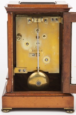 Lot 23 - A Victorian satinwood library timepiece, the...