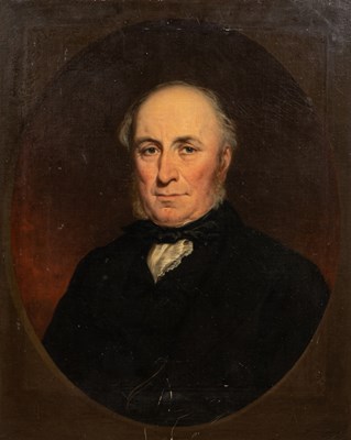 Lot 363 - John Adam Plimmer Houston RSA (British b.1812-d.1884), portrait of a gentleman