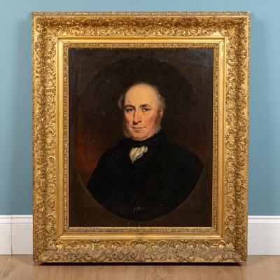Lot 363 - John Adam Plimmer Houston RSA (British b.1812-d.1884), portrait of a gentleman