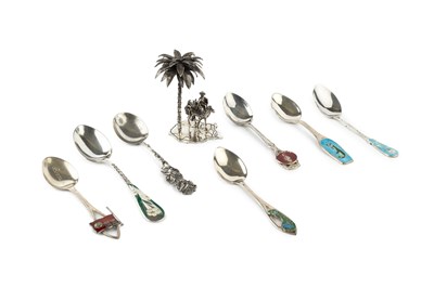 Lot 559 - A collection of six silver and enamel Bermuda...