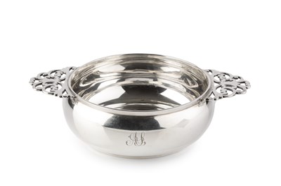 Lot 702 - A late Victorian Scottish silver quaich, with...